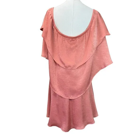 Show Me Your Mumu Copper Ruffle Romper Size Small